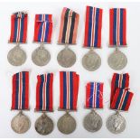 10x WW2 British 1939-45 War Medals