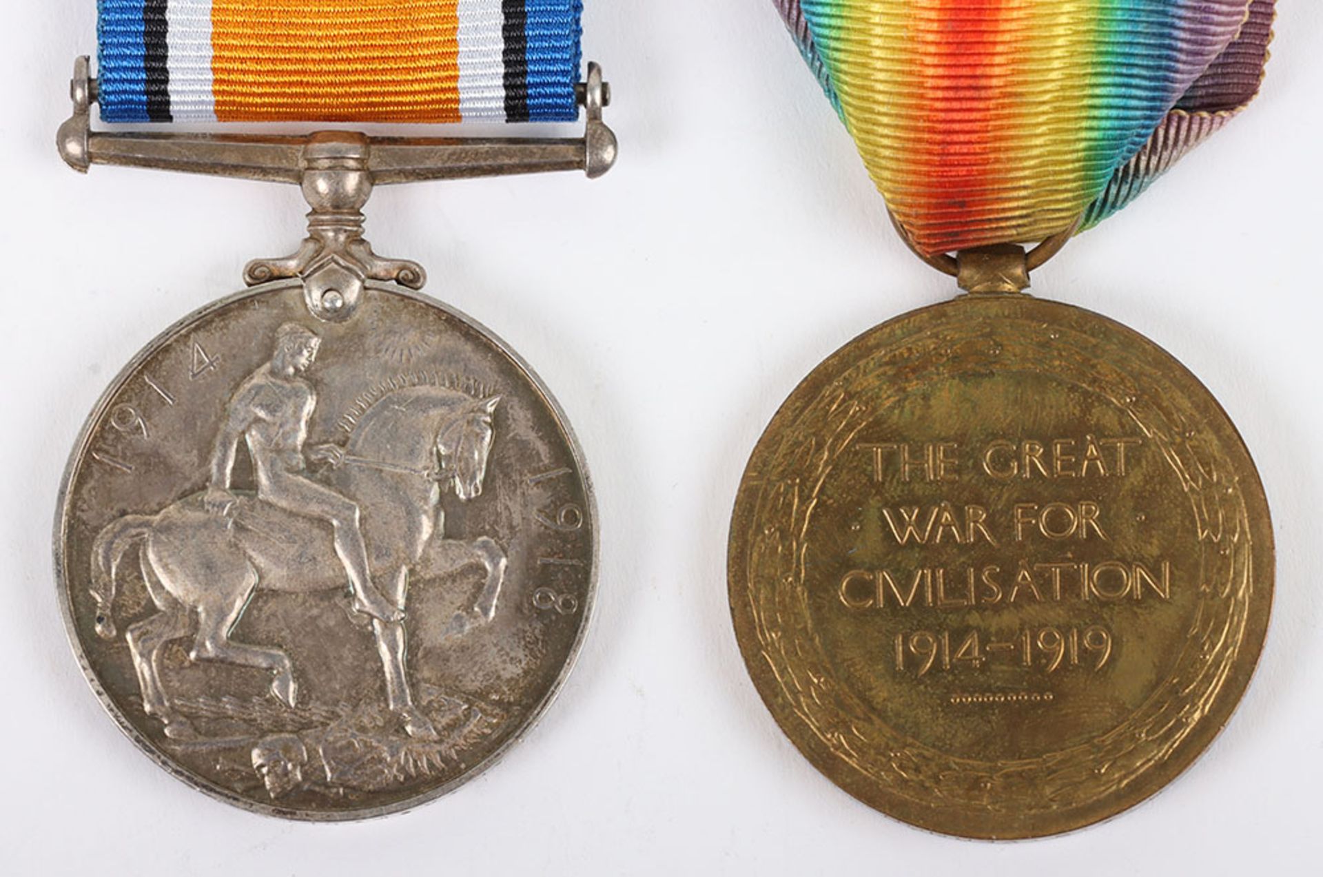 A 1916 Battle of the Somme killed in action pair of medals to the East Kent Regiment - Bild 5 aus 5