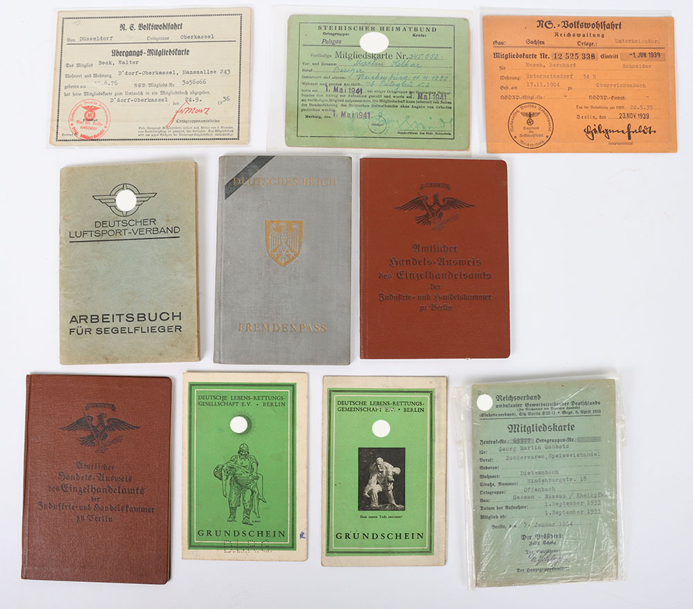 Third Reich German Documents