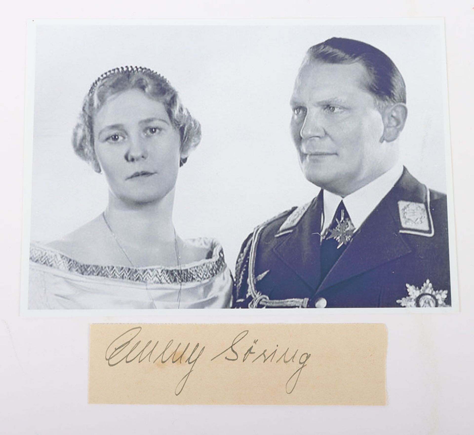 Third Reich Signature of Emmy Goring