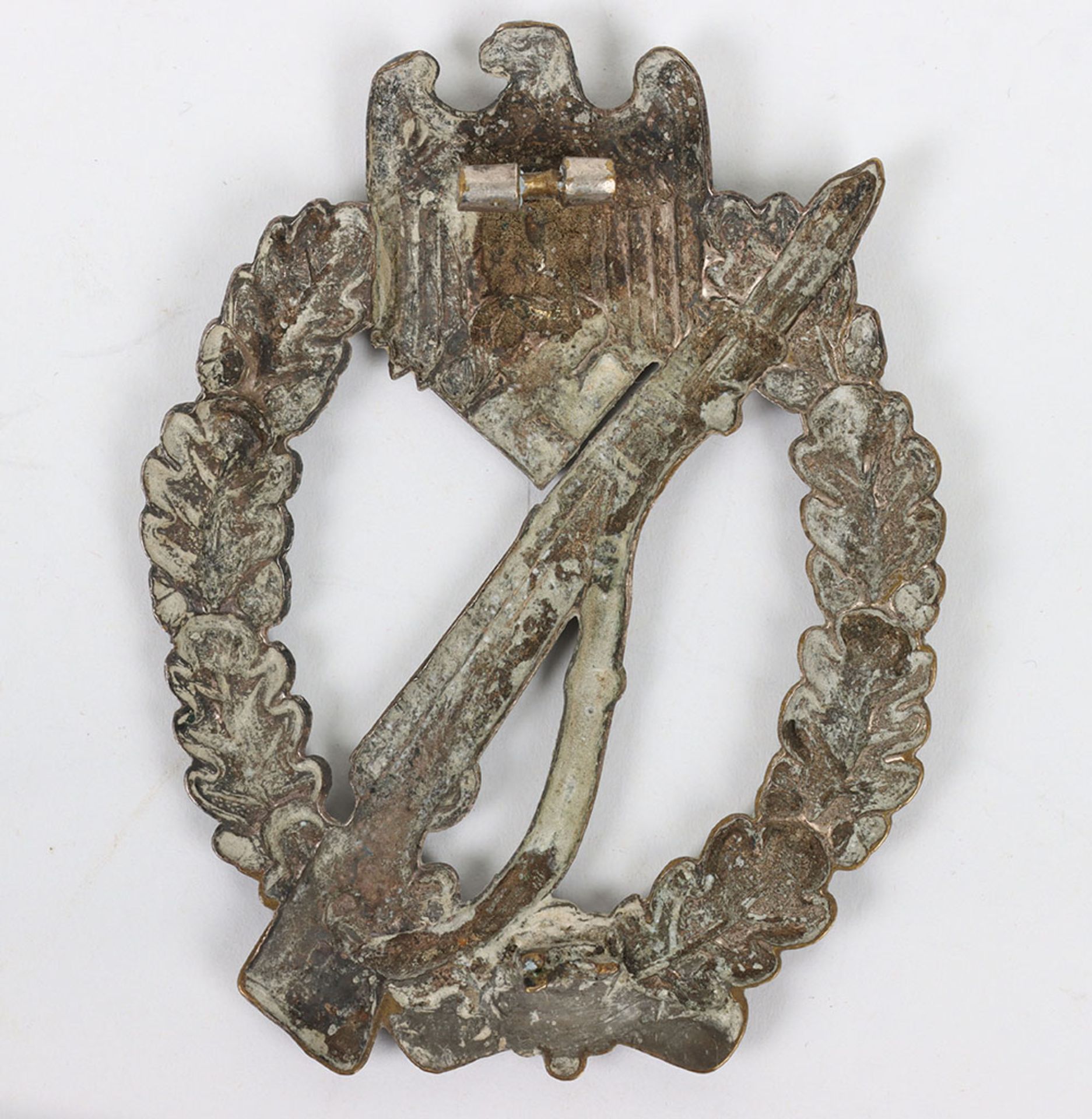 WW2 German Army / Waffen-SS Infantry assault badge in silver - Image 2 of 4