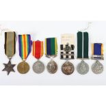 A mixed lot of medals