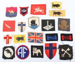 British WW2 & post war cloth formation signs