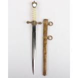 WW2 German Kriegsmarine Officers Dress Dagger by Carl Eickhorn, Solingen