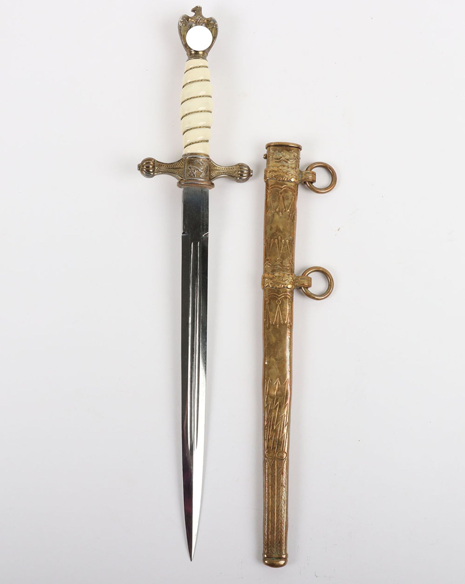 WW2 German Kriegsmarine Officers Dress Dagger by Carl Eickhorn, Solingen