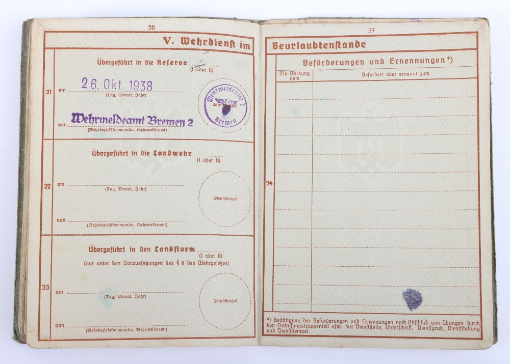 WW2 German Wehrpass to F. Christoffers, Inf. Rgt. 47, Inf. Rgt. 401, Nordfront, Russian Front - Image 16 of 21