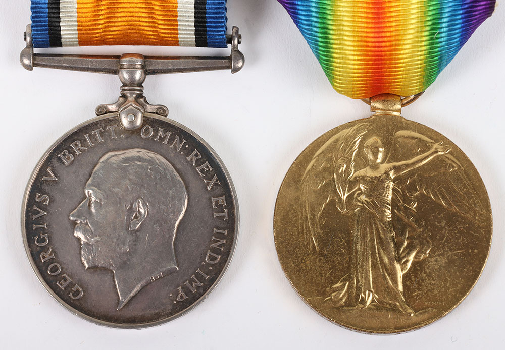 A pair of Great War medals for service in Hawke Battalion, Royal Naval Division - Image 2 of 5