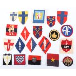 British WW2 & post war cloth formation signs