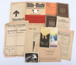 German Third Reich Paperwork