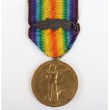 A Great War Victory medal to a recipient in the Army Service Corps who was Mentioned in Despatches f