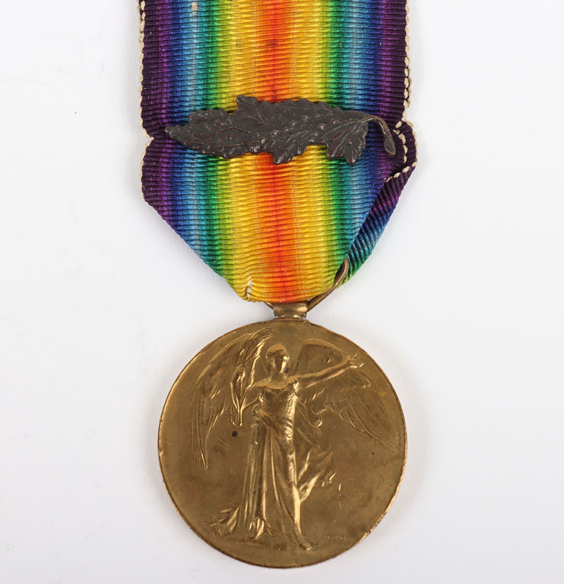 A Great War Victory medal to a recipient in the Army Service Corps who was Mentioned in Despatches f