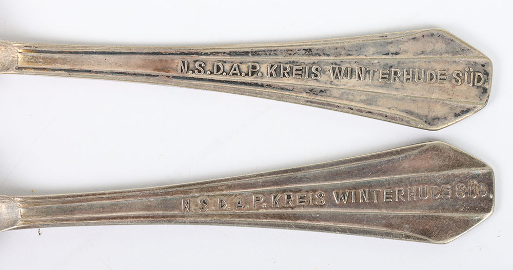German Third Reich WHW Spoon and Badges - Image 4 of 6