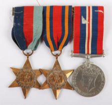 WW2 British Campaign Medal Trio