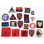 British WW2 & post war cloth formation signs