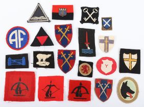 British WW2 & post war cloth formation signs