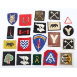 British WW2 & post war cloth formation signs