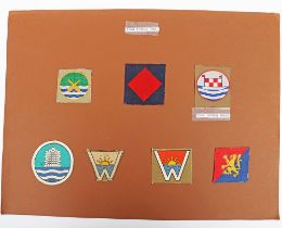 British Coastal Artillery Unit Cloth Formation Signs