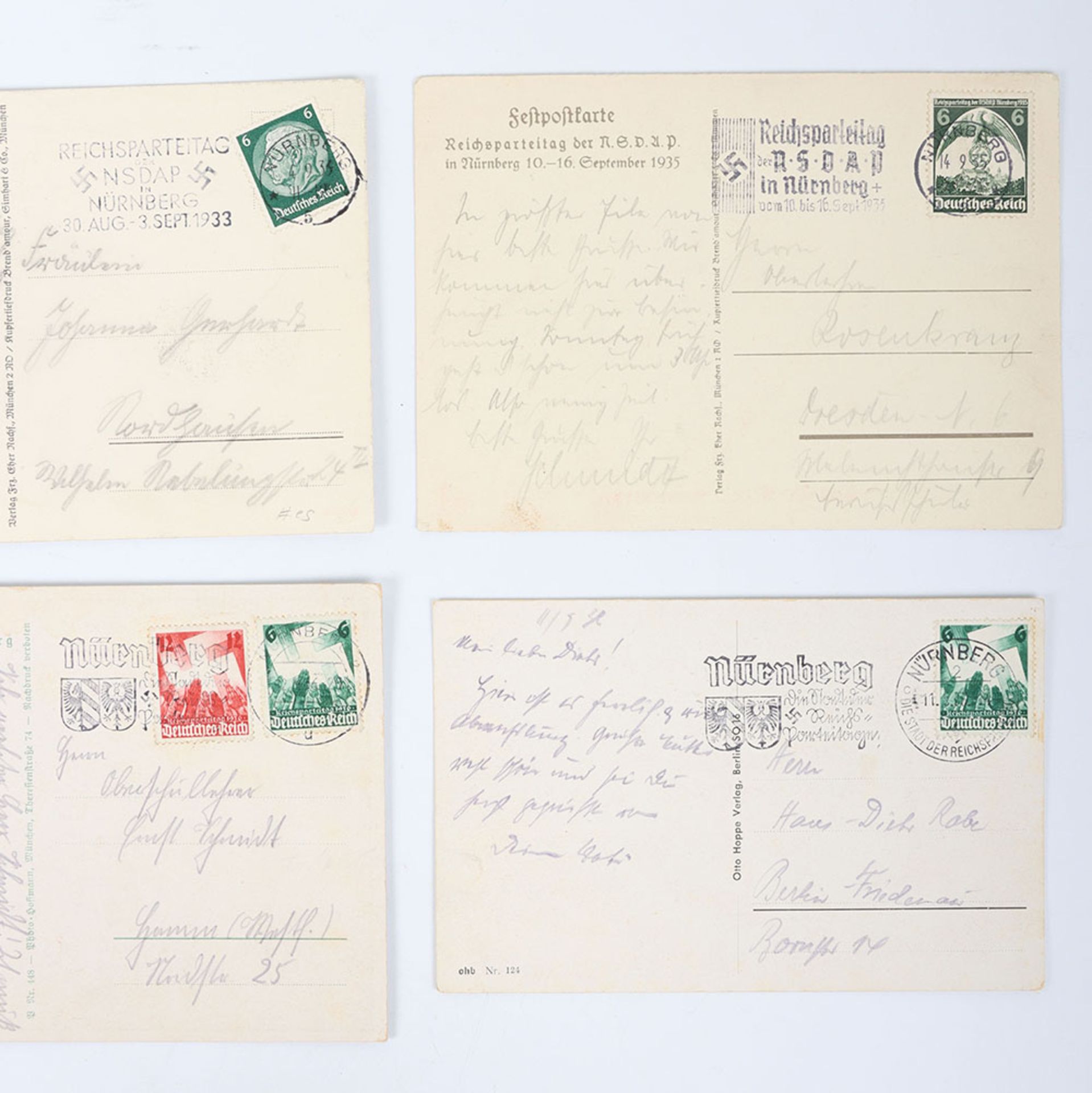 German Third Reich Patriotic Nurnberg Rally Postcards - Bild 6 aus 6