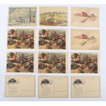 German Third Reich Picture Tank Battle Postcards