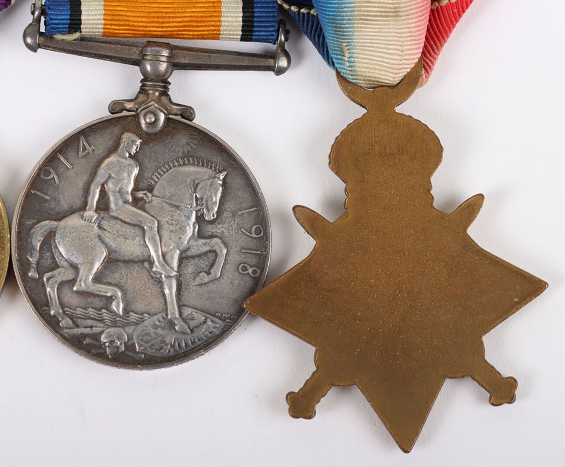 An unusual theatre Great War long service medal group of 4 to a Quarter Master Captain who served fo - Image 7 of 8