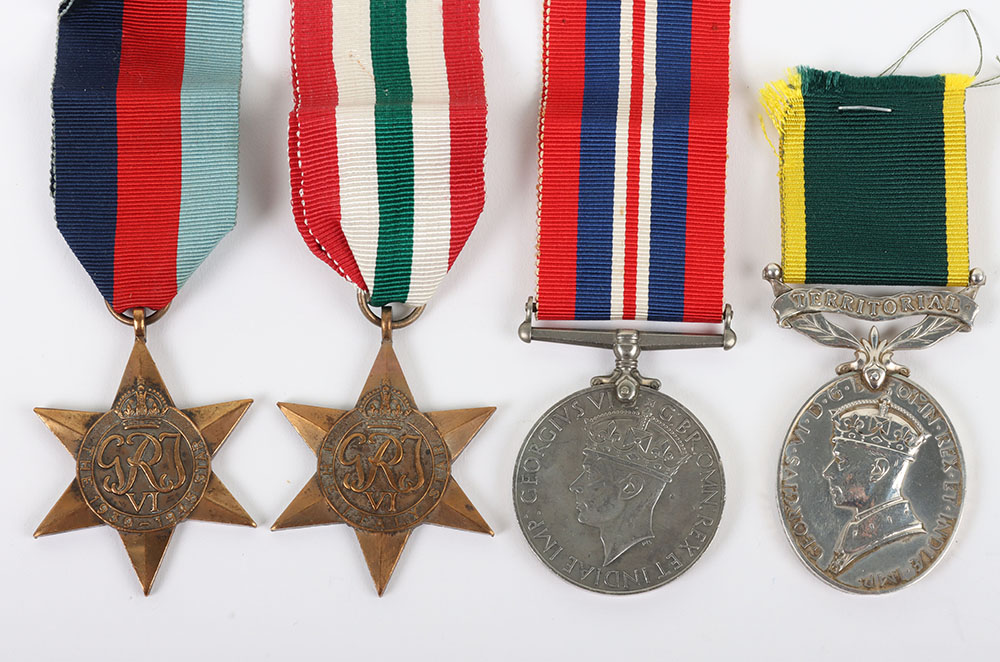 A Second World War Territorial long service group of 4 to the Northamptonshire Regiment