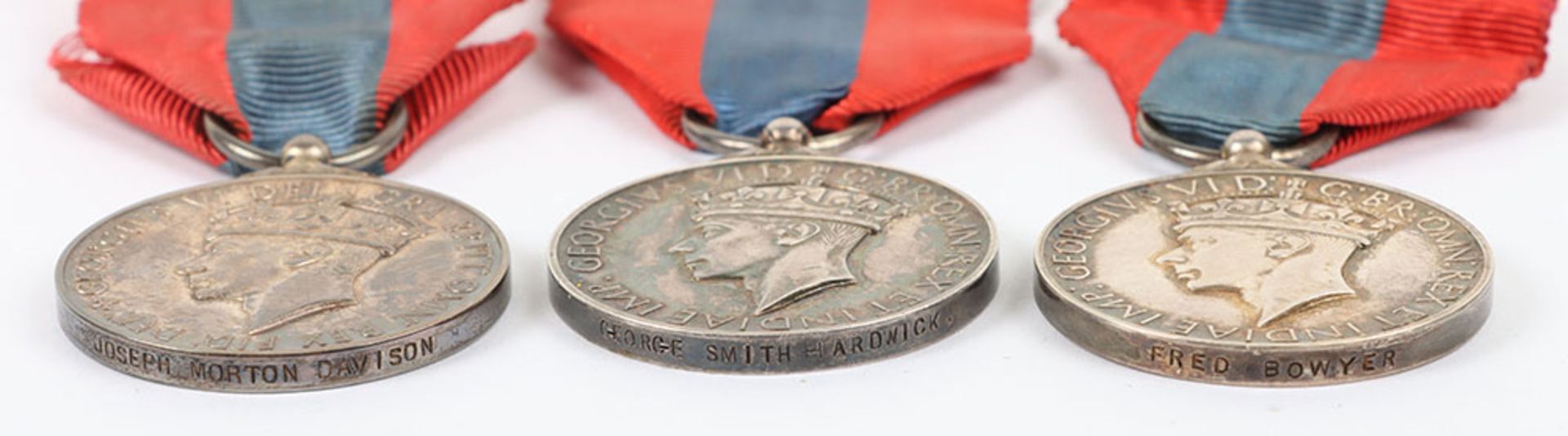 3x George VI Imperial Service Medals - Image 3 of 5