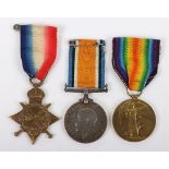A poignant Great War 1914-15 trio to a Serjeant in the Cameron Highlanders who died of wounds receiv