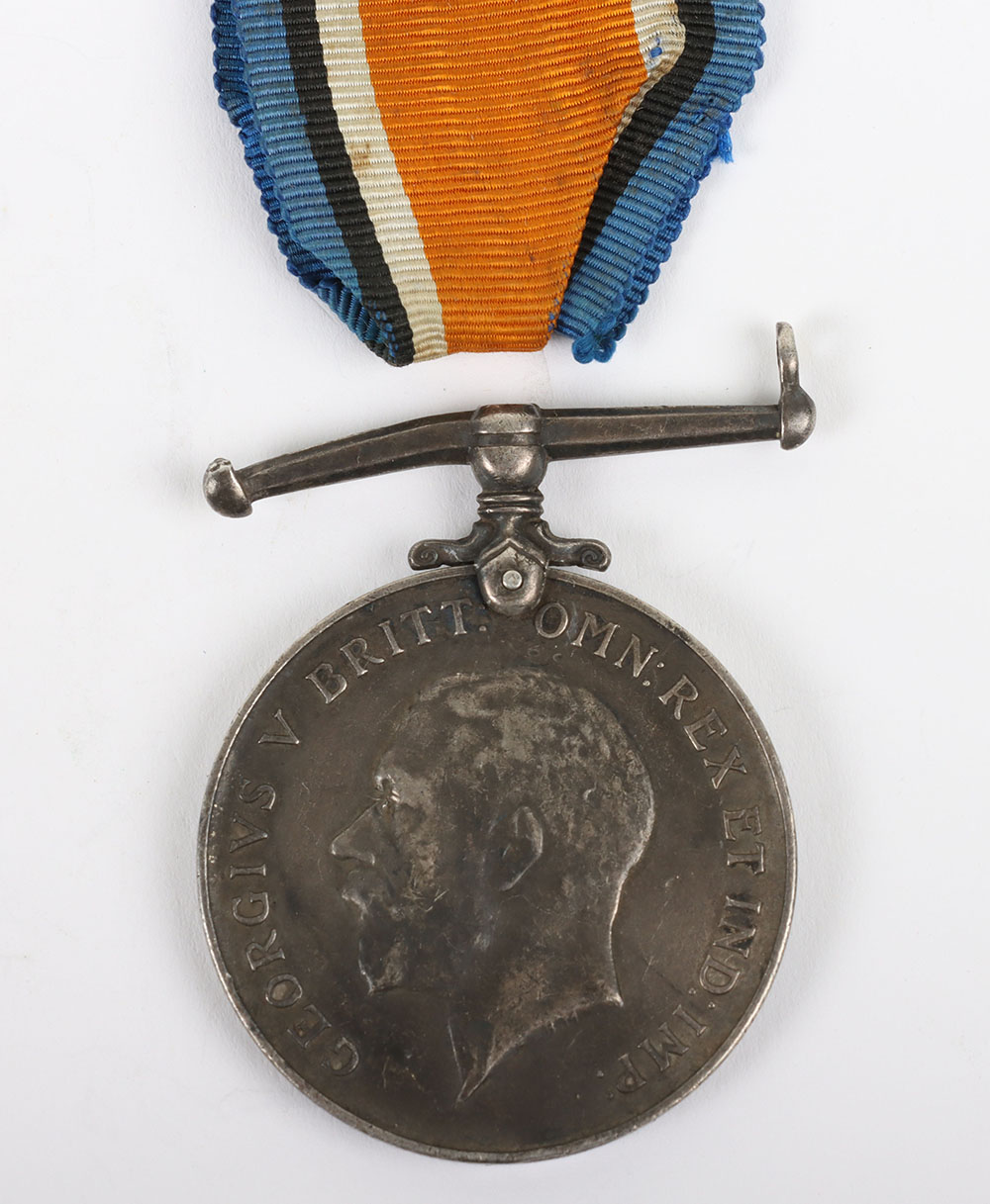 A Great War British War medal to a member of the 15th Battalion Nottinghamshire and Derbyshire Regim