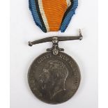 A Great War British War medal to a member of the 15th Battalion Nottinghamshire and Derbyshire Regim