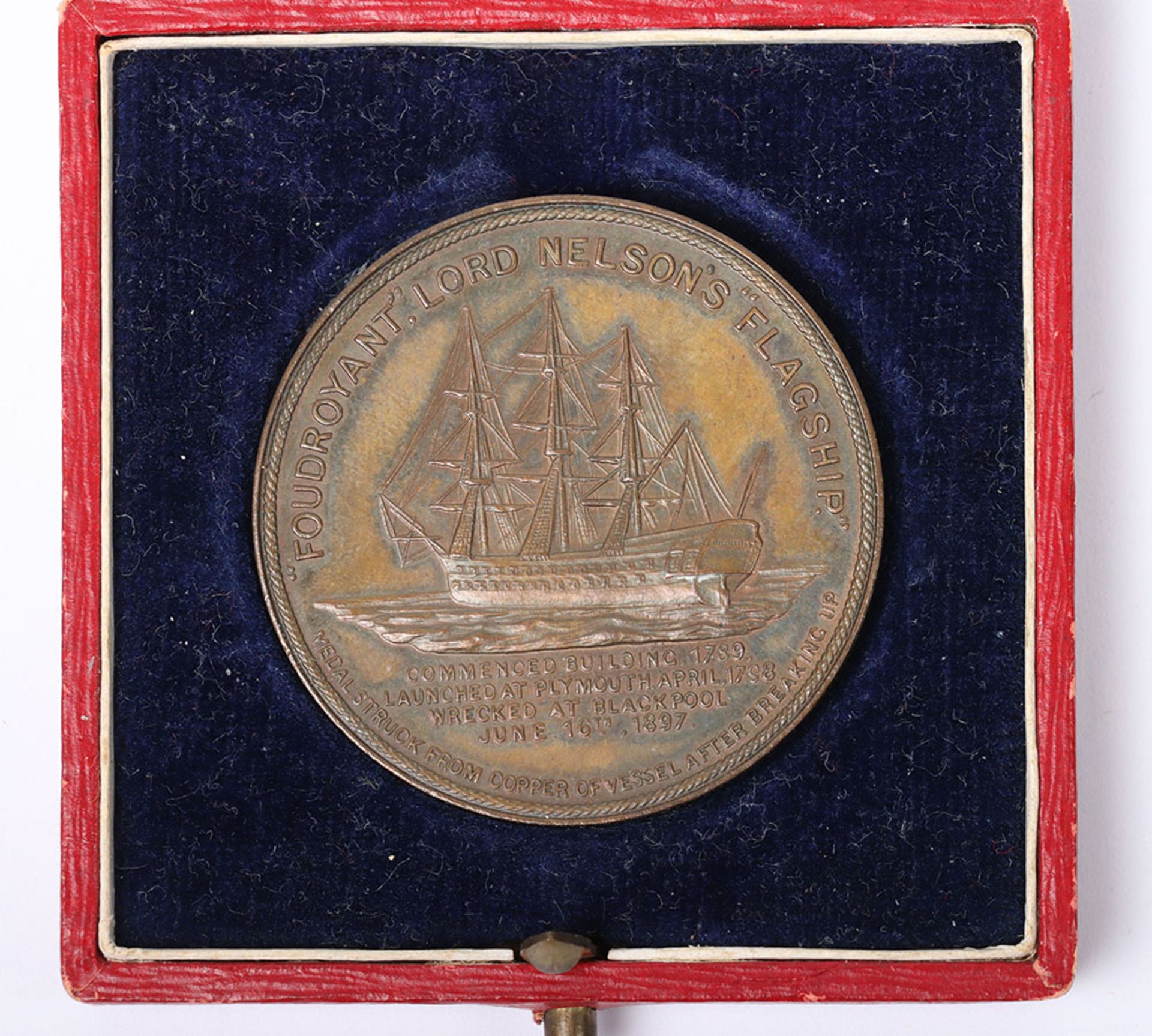Lord Nelson – Foudroyant Lord Nelson Flagship Commemorative Medallion - Bild 2 aus 5