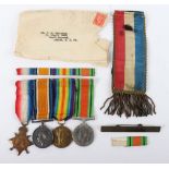 A group of 4 medals covering service in both World Wars