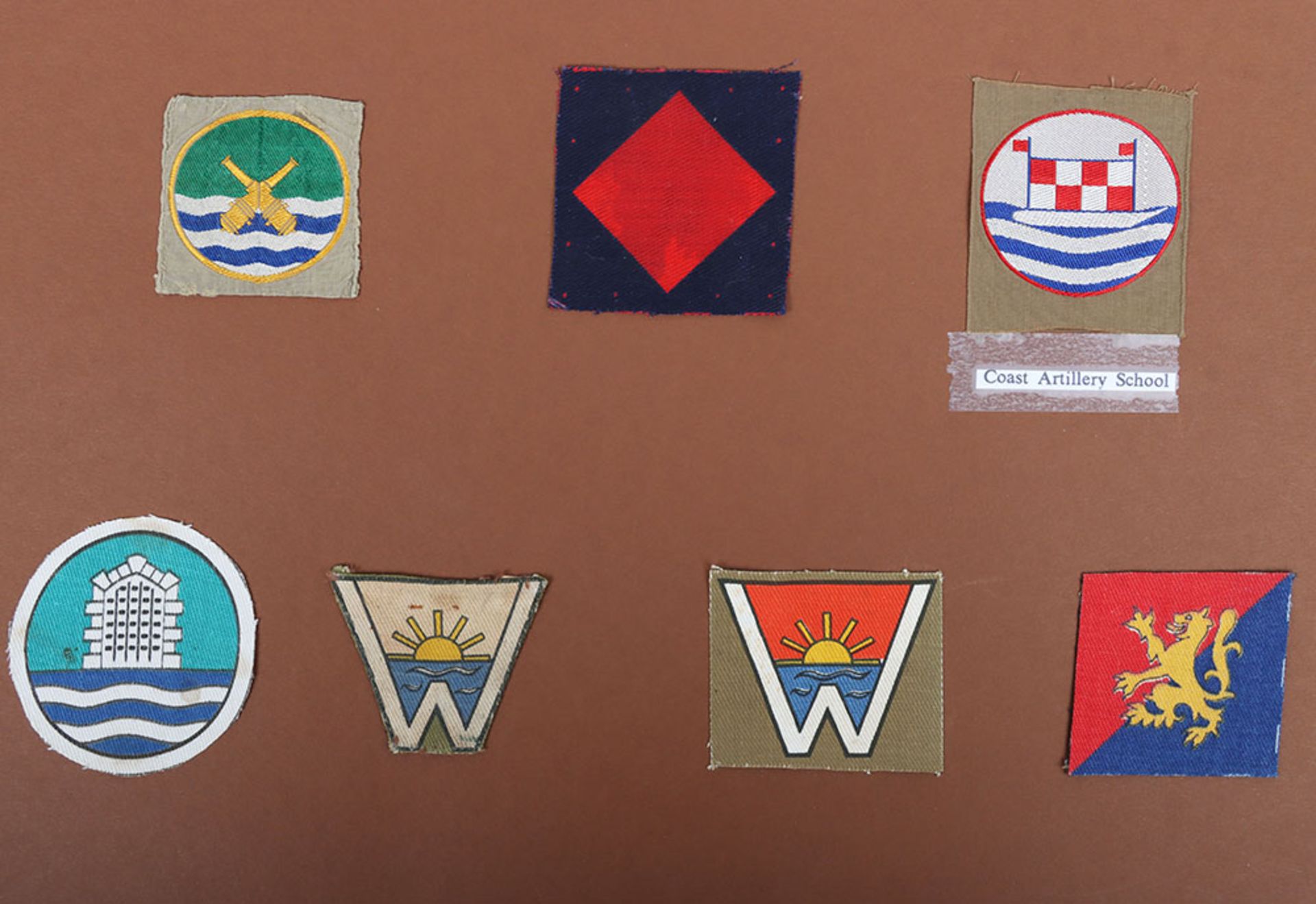 British Coastal Artillery Unit Cloth Formation Signs - Bild 2 aus 2