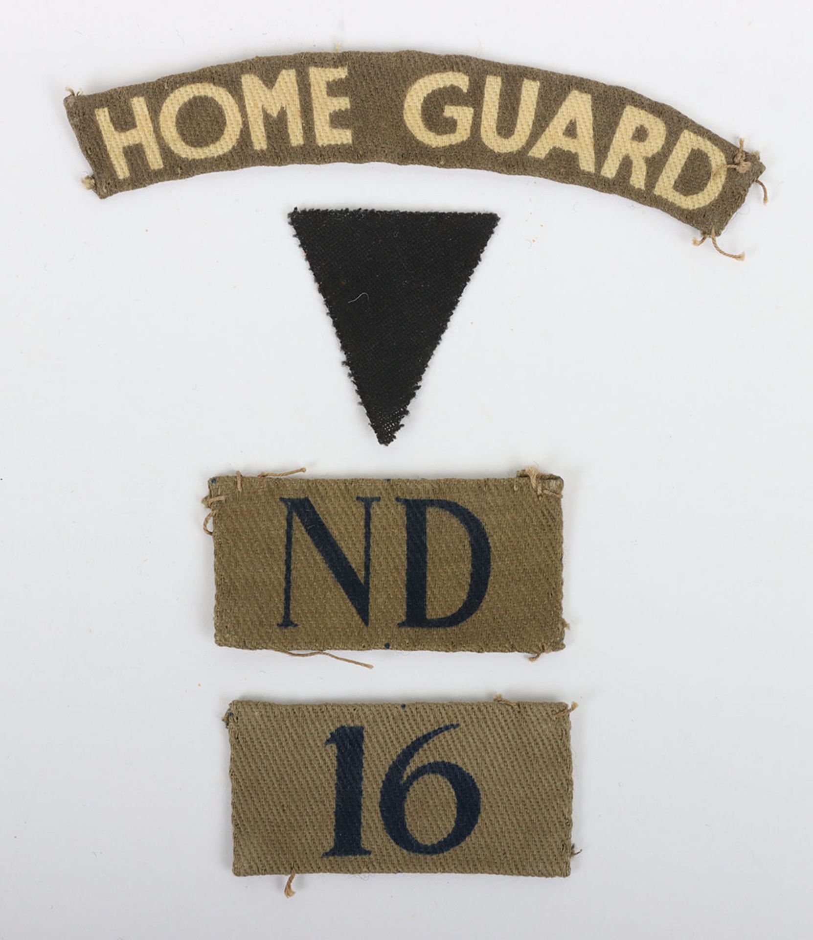 WW2 British 16th Amble Battalion Northumberland Home Guard Cloth Formation Sign Designation