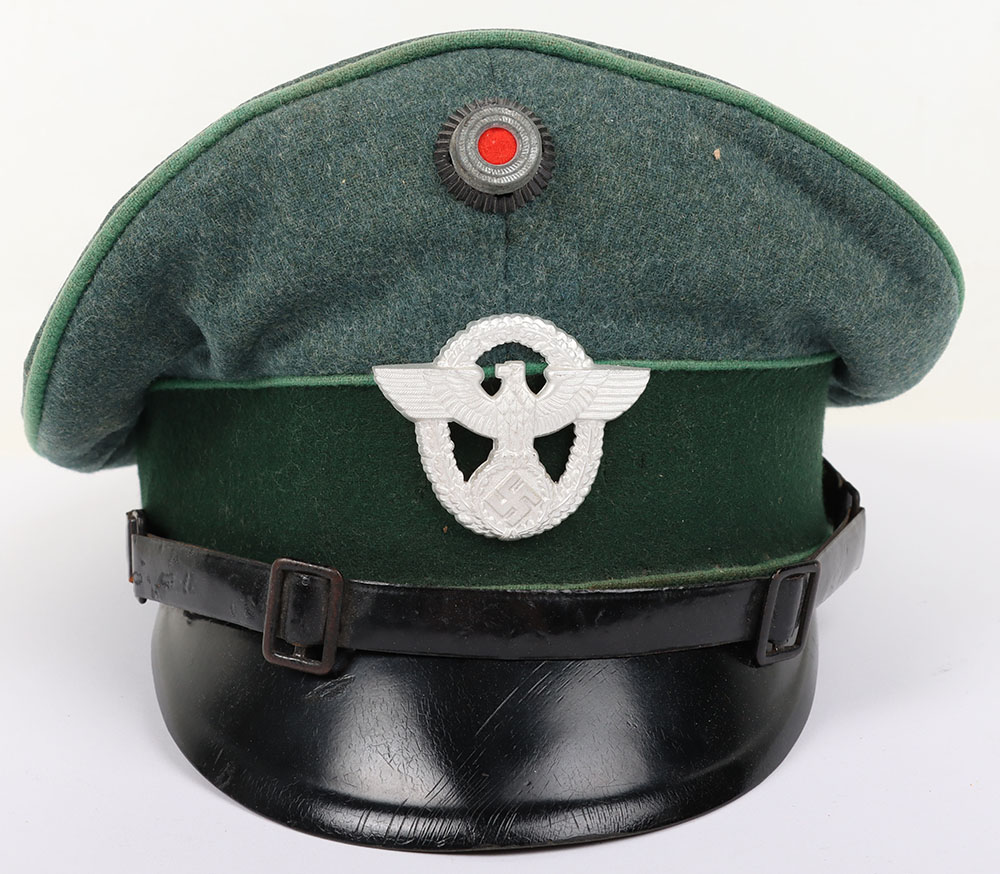 Third Reich Landespolizei Other Ranks / NCO's Peaked Cap - Image 3 of 10