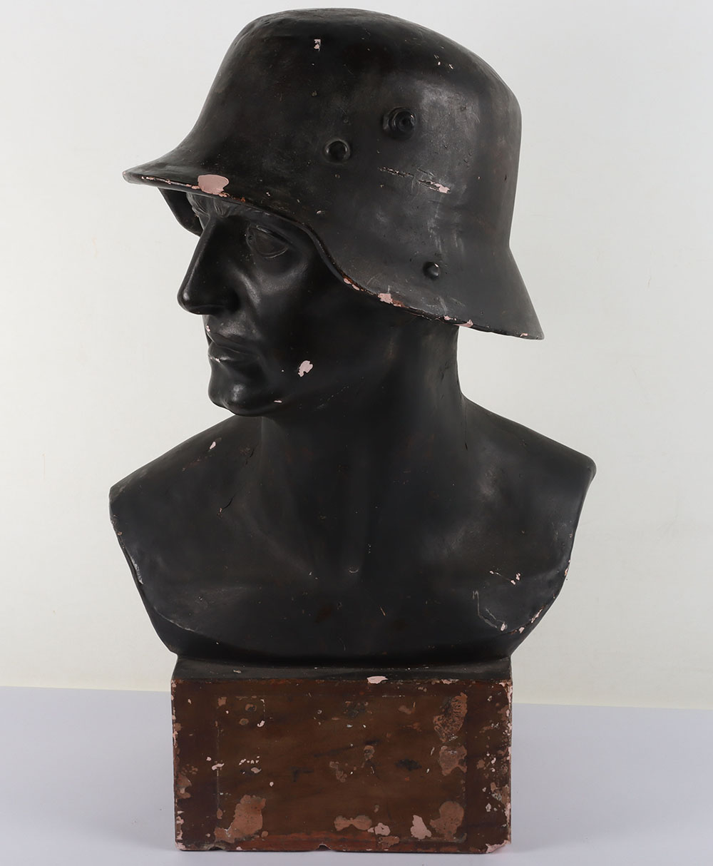 Large Bust in the Form of ‘The Hero German Soldier’