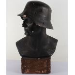 Large Bust in the Form of ‘The Hero German Soldier’