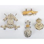 4x Yorkshire Yeomanry Regiment Officers Cap Badges