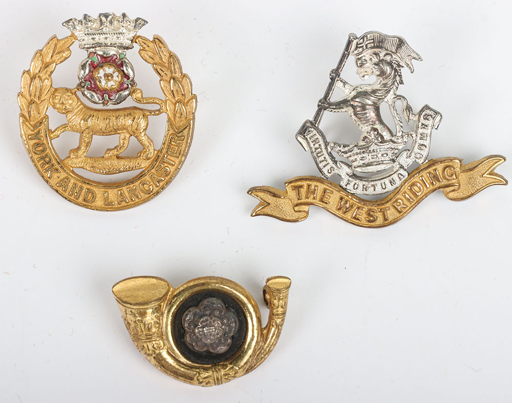 3x British Officers Cap Badges