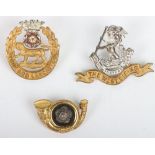 3x British Officers Cap Badges