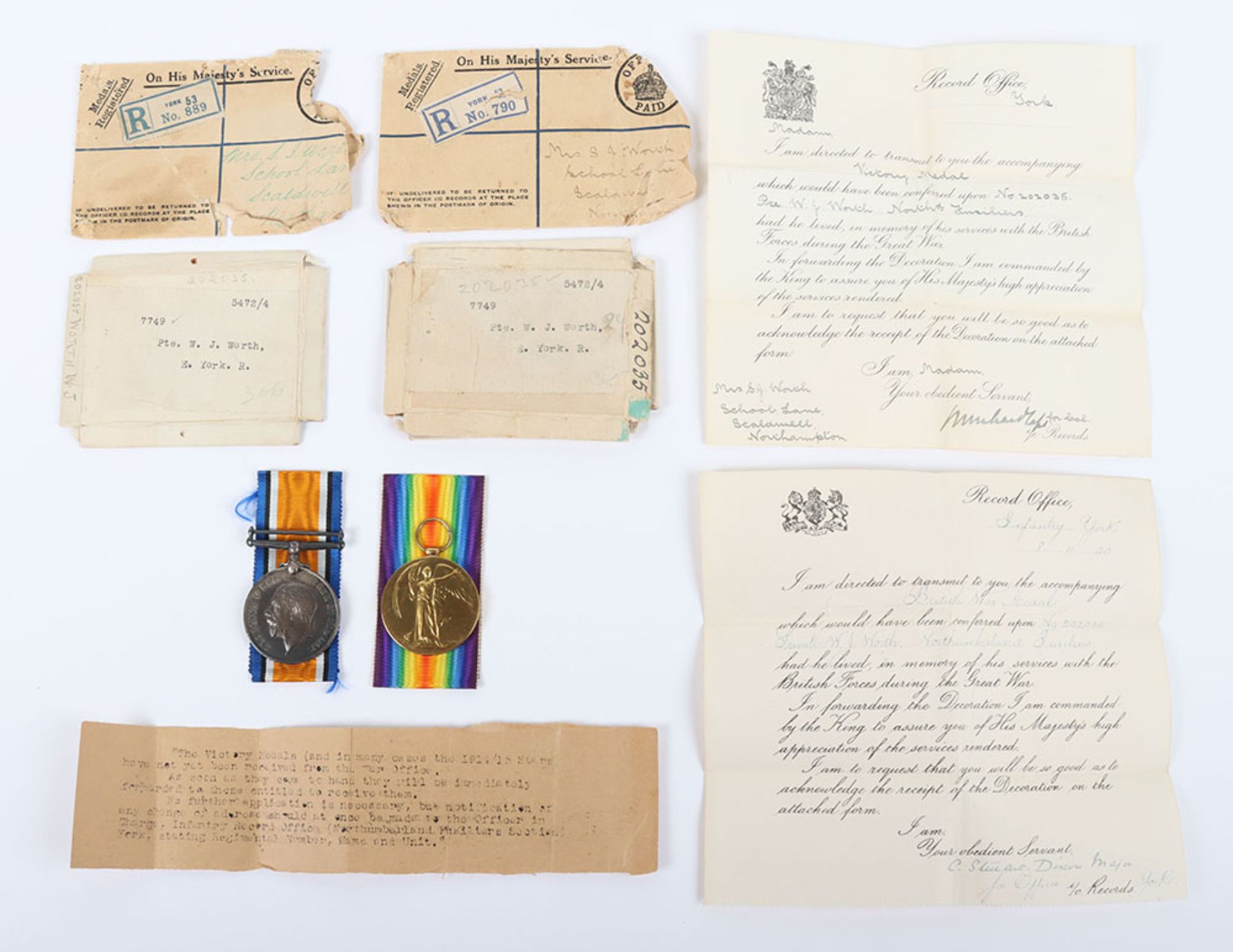 A Great War pair of medals to a recipient who was missing presumed killed in October 1917 with the 1