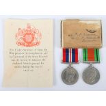 WW2 British Campaign Medal Pair