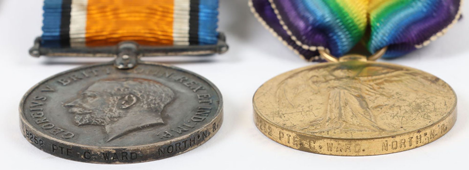 A Great War 1914 Star medal trio to the 2nd Battalion Northamptonshire Regiment - Bild 3 aus 5