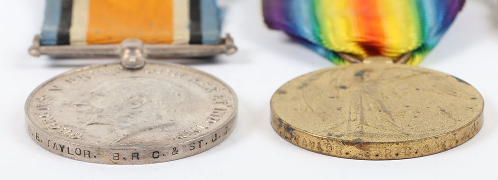 A Great War Group of 3 medals to an Orderly in the British Red Cross and Order of St John - Image 4 of 7