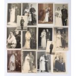 German Third Reich RAD Uniform Wedding Studio Photo Cards