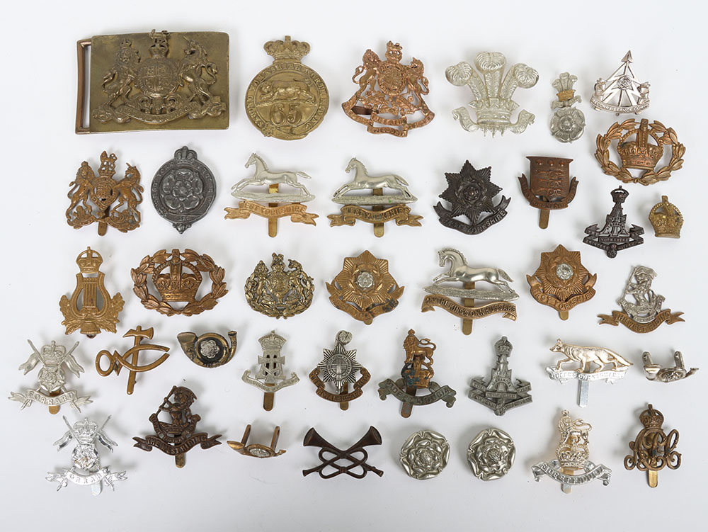 Collection of British Army cap badges