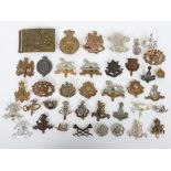 Collection of British Army cap badges
