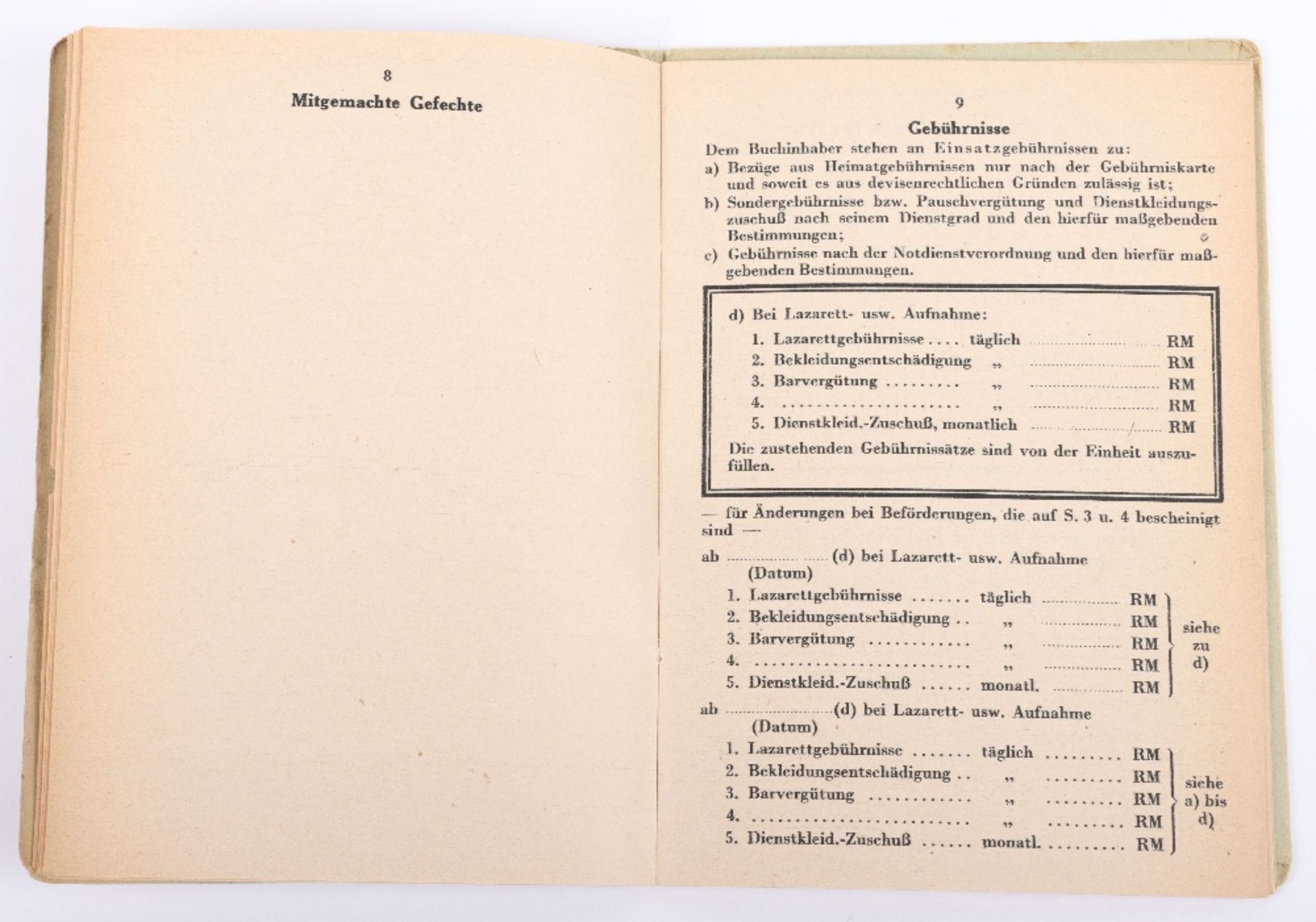 WW2 German Police Soldbuch / ID book to W. Wöhlke, late 1944 issue, Hamburg - Bild 8 aus 14