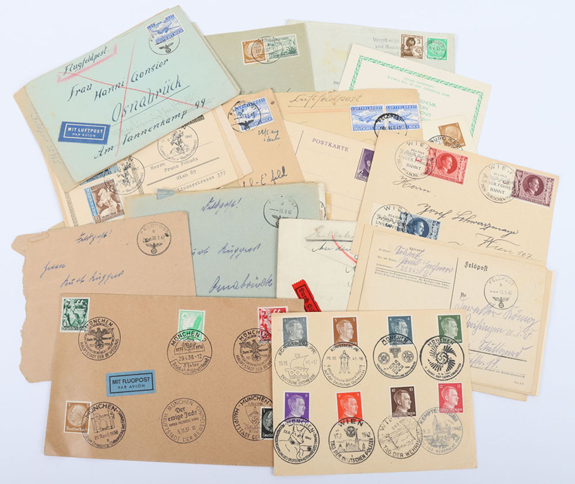 German Third Reich Paperwork/Postal History - Bild 5 aus 6