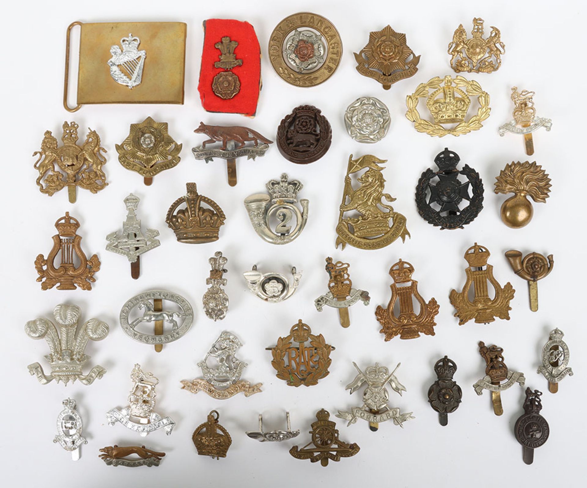 Selection of British Army cap badges