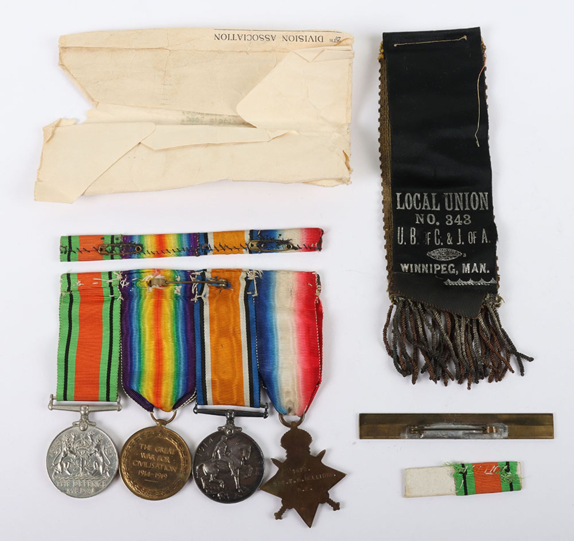 A group of 4 medals covering service in both World Wars - Bild 5 aus 7